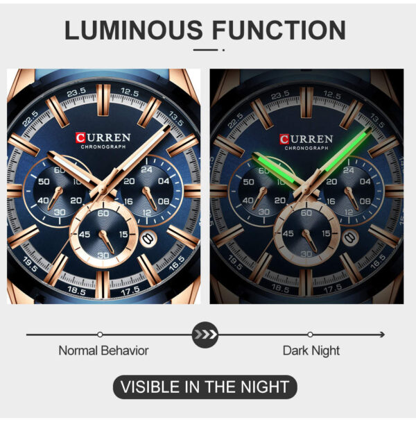 Curren Watch luminous